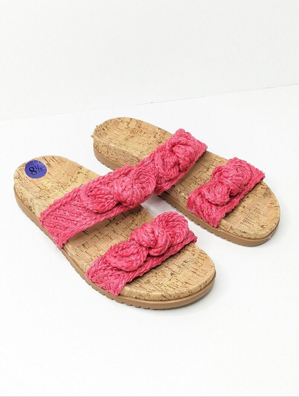 Anne Klein Bulia Braided Slide Sandals, Pink, Women's 8.5